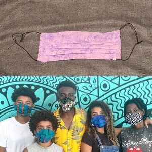 HAND-SEWN FACE MASK W/ FILTER POCKET